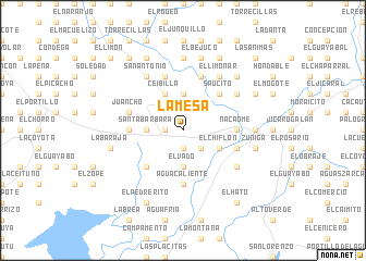 map of La Mesa