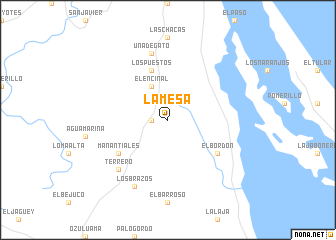 map of La Mesa