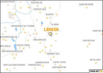 map of La Mesa