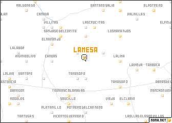 map of La Mesa