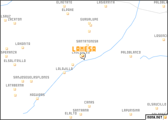 map of La Mesa