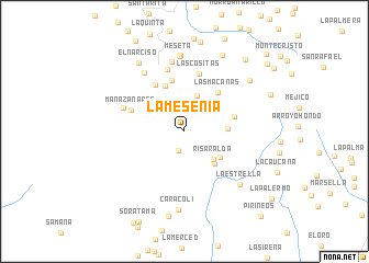 map of La Mesenia