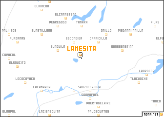 map of La Mesita