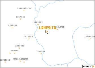 map of La Mesita