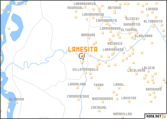 map of La Mesita