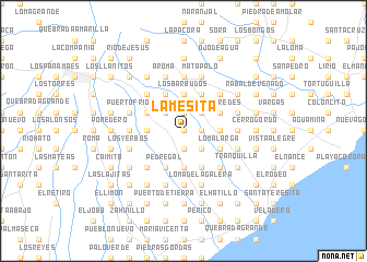 map of La Mesita