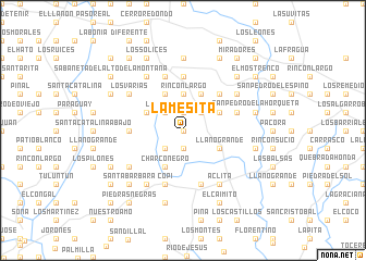 map of La Mesita