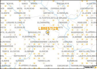 map of La Mestiza