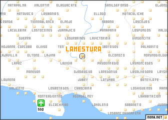 map of La Mestura