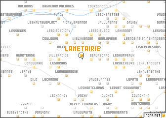 map of La Métairie