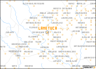 map of La Metuca