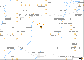 map of La Meyze