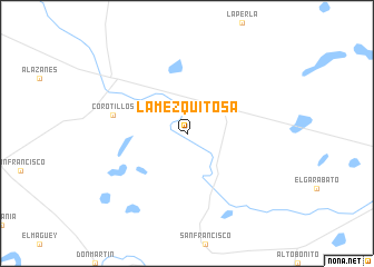 map of La Mezquitosa