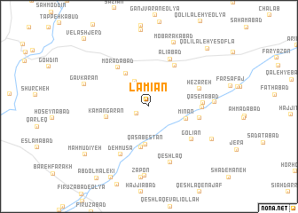 map of Lāmīān