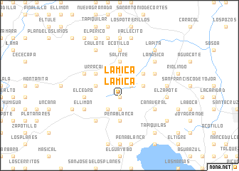 map of La Mica