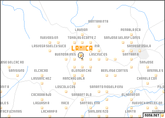 map of La Mica