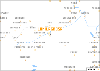 map of La Milagrosa