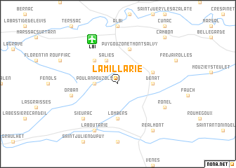 map of Lamillarié