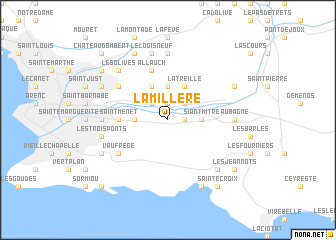 map of La Millère