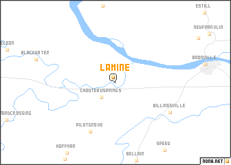 map of Lamine