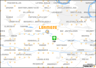 map of La Minière