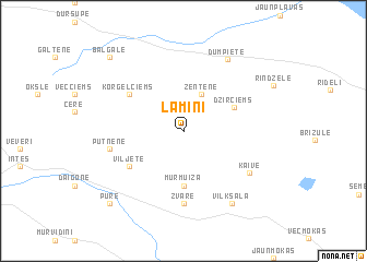 map of Lamiņi