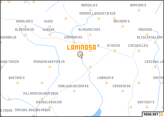 map of La Miñosa