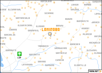 map of La Miraba