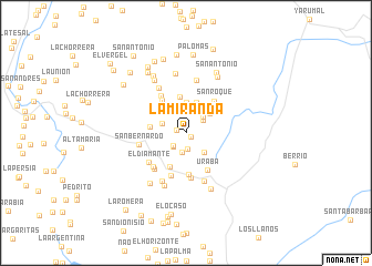 map of La Miranda