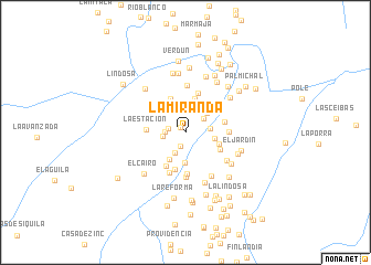 map of La Miranda