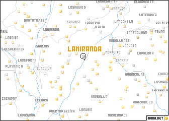 map of La Miranda