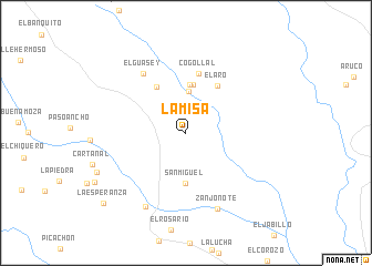 map of La Misa