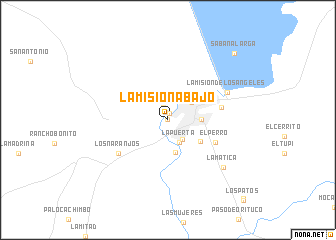 map of La Misión Abajo