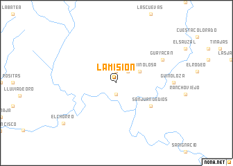 map of La Misión