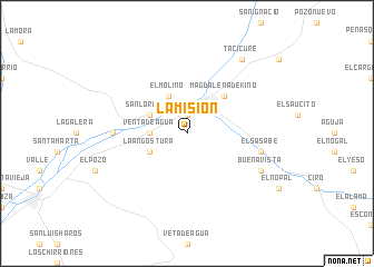 map of La Misión