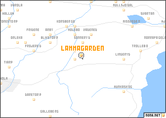 map of Lämmagården