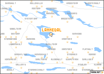 map of Lämmedal