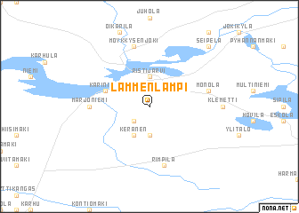 map of Lammenlampi