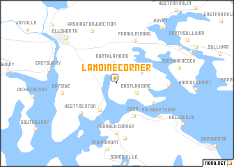 map of Lamoine Corner