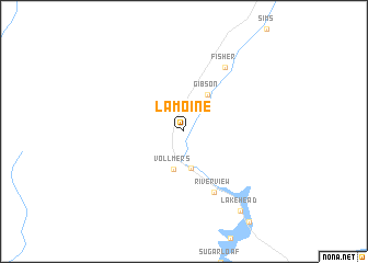 map of Lamoine