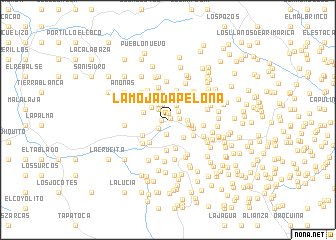 map of La Mojada Pelona