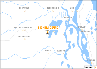map of La Mojarra