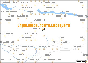 map of La Molina del Portillo de Busto