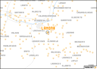 map of La Mona