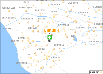 map of La Mona