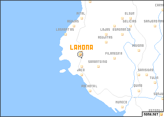 map of La Mona