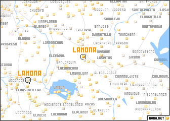 map of La Mona