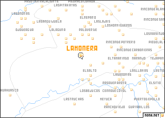 map of La Monera