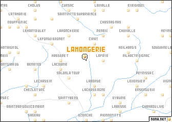 map of Lamongerie