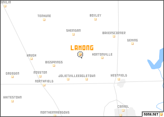 map of Lamong